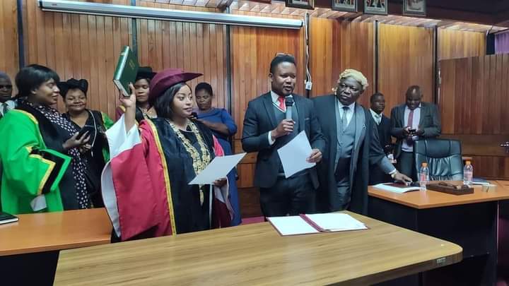 Newly elected Mayor Esther Sagawa