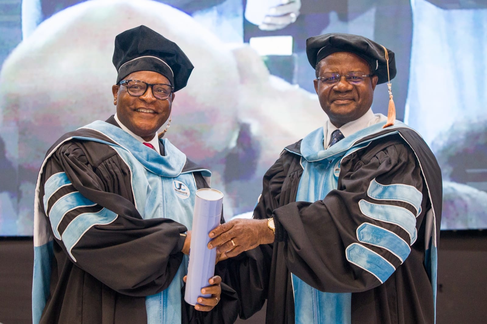 JOAQUIM CHISSANO UNIVERSITY HONORS PRESIDENT CHAKWERA WITH DOCTORATE DEGREE
