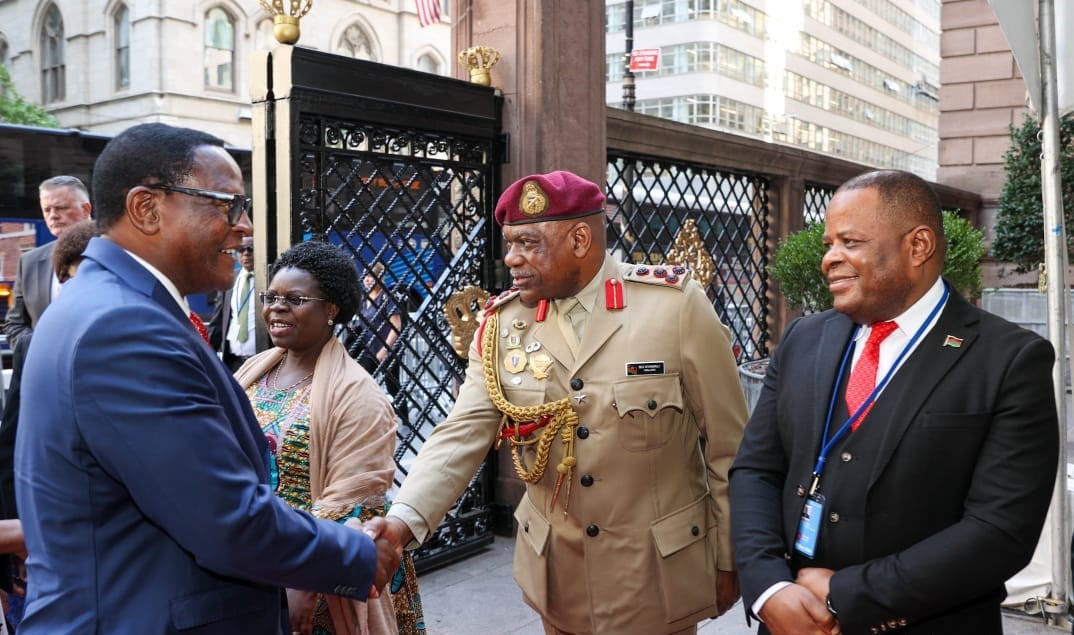 CHAKWERA ARRIVES IN NEW YORK FOR UN GENERAL ASSEMBLY