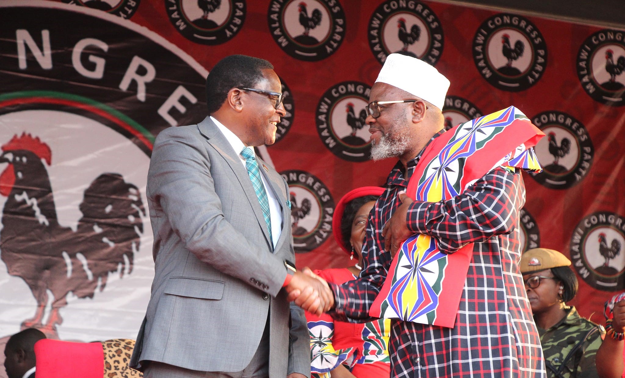 President Dr. Lazarus Chakwera and former Eastern Region Governor Sheikh Imran Ntenje
