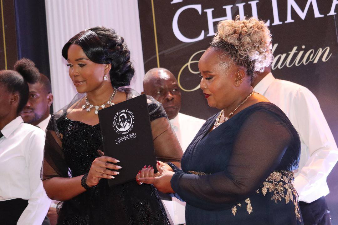 Mary Chilima, During the launch of Saulosi Klaus Chilima Foundation