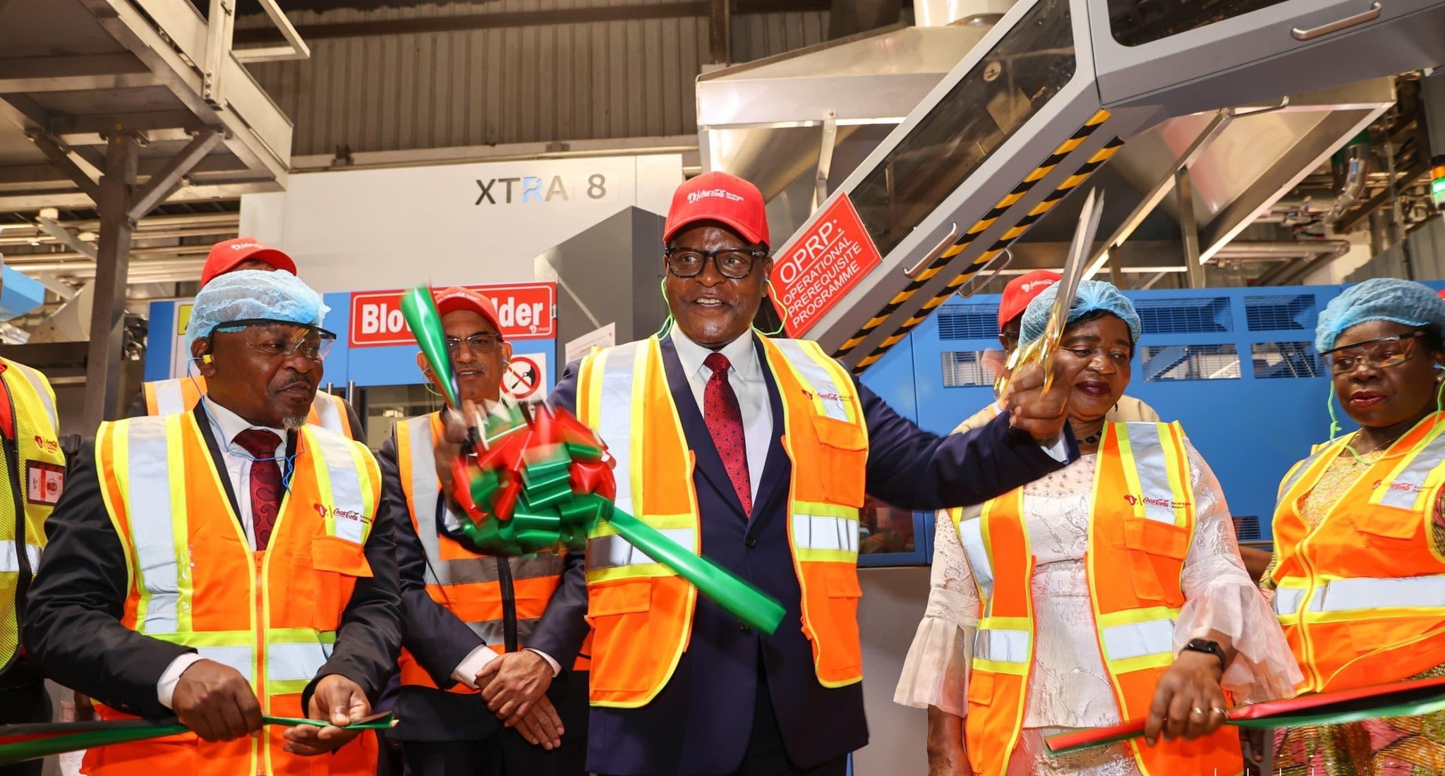 CHAKWERA LAUNCHES NEW COCA-COLA PET MACHINE IN LILONGWE