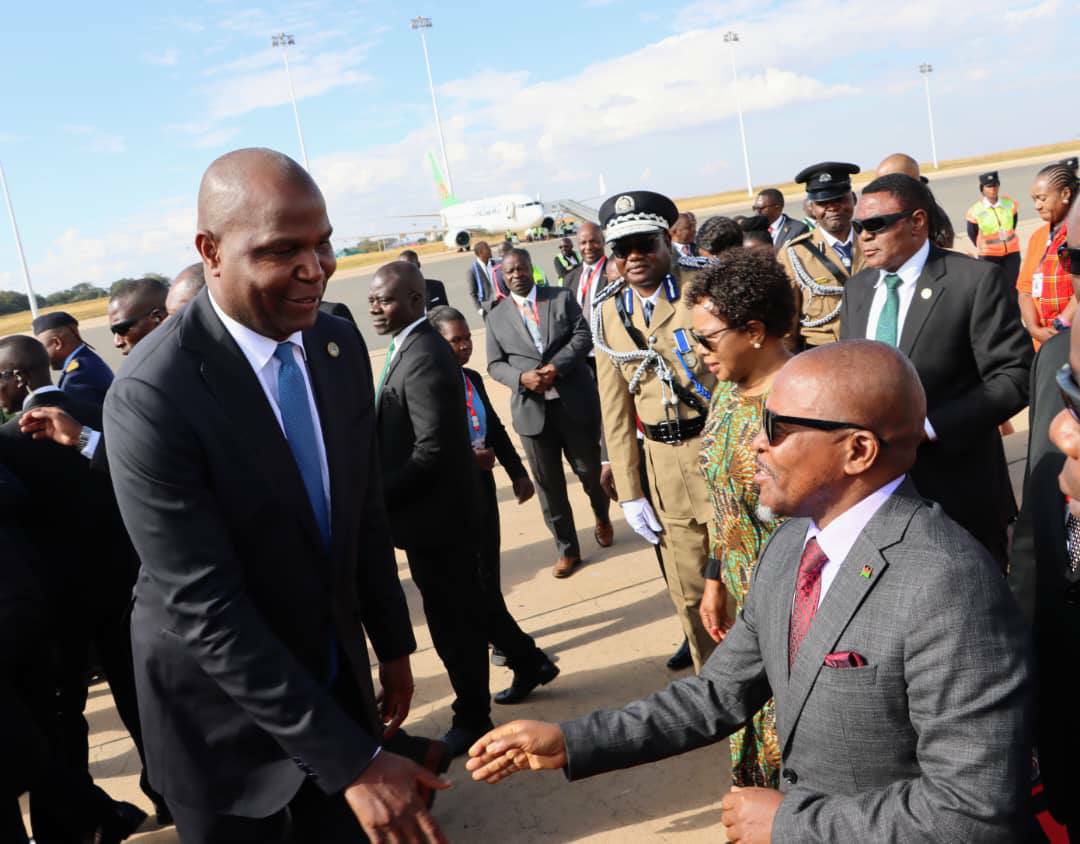 MOZAMBICAN PRESIDENT DANIEL CHAPO ARRIVES IN MALAWI FOR FIRST OFFICIAL VISIT