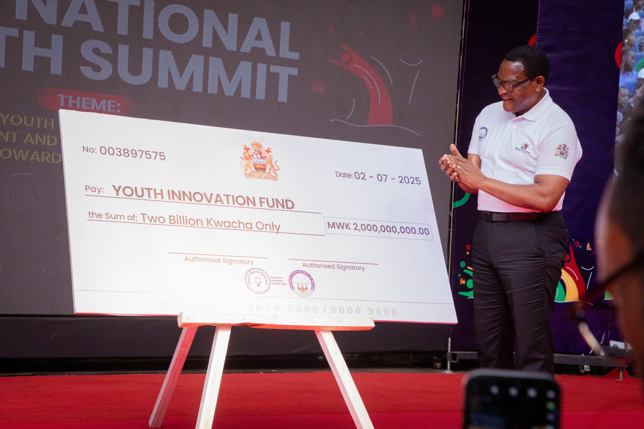 CHAKWERA LAUNCHES YOUTH SUMMIT AND K2 BILLION INNOVATION FUND