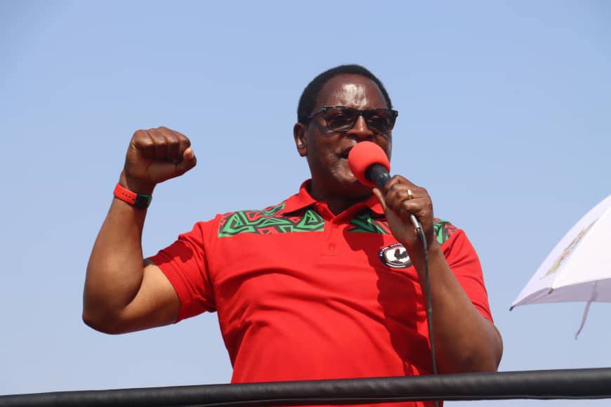 CHAKWERA REAFFIRMS COMMITMENT TO ROAD INFRASTRUCTURE AND INCLUSIVE DEVELOPMENT